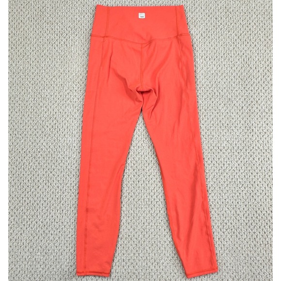 Vuori Pants - Vuori Leggings Womens S Orange Studio Pocket Performance Stretch Yoga Workout